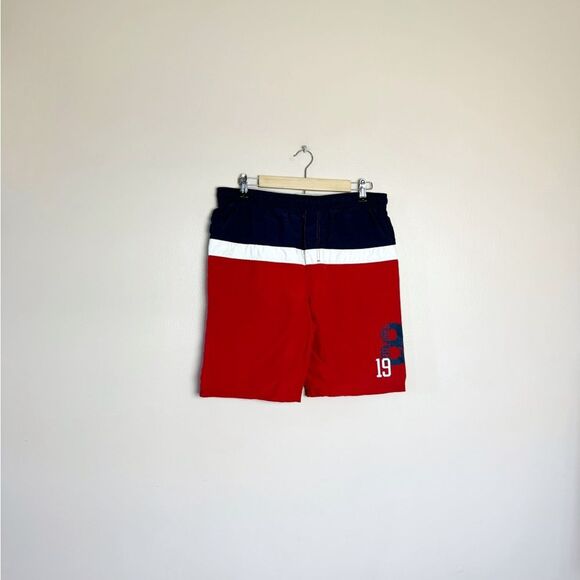 SALE! Men’s Tommy Hilfiger Swim Trunks Y2K Size XL EUC - Picture 1 of 9